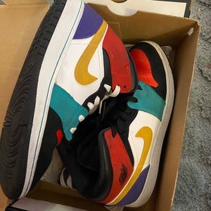 multicolored jordan 1s mid